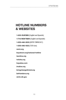 Hotlines Numbers and Websites